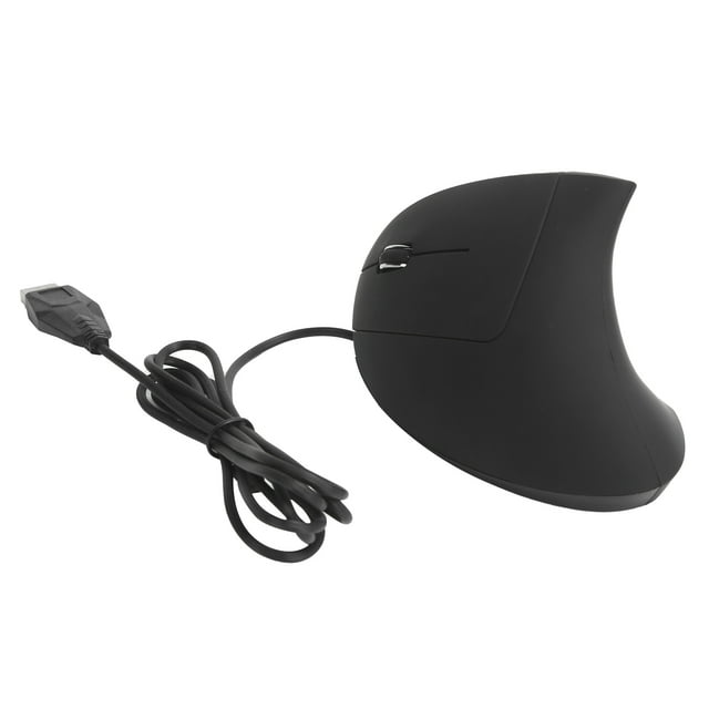 Left Hand Vertical Ergonomic Wired Mouse 800/1200/1600DPI USB Optical 10