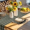 thumbnail image 4 of Sage Green Black Plaid Round 13 Inch Placemats Set of 2, Vintage Star Buffalo Check Rustic HeatResistant Non Slip Place Mats for Dining Table, Wipeable Braided Kitchen Table Mats for Housewarming, 4 of 9