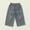 Dark Blue-b, variant on Toddler Girls Jeans Denim Elastic Wasit Wide Leg Baggy Pants Baggy Jeans Kids for Kids Girls 1-2 Years