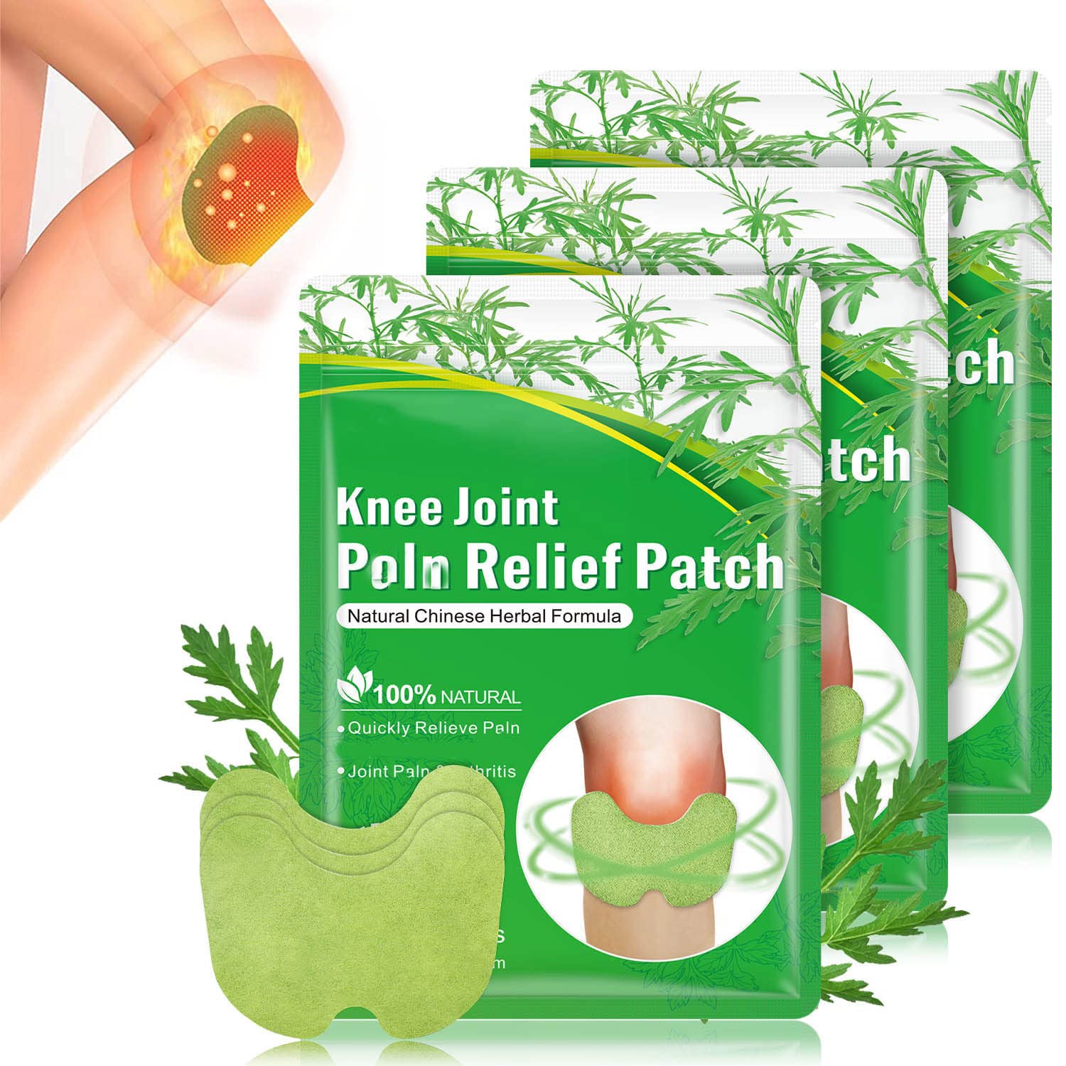 Knee Patches,Flexiknee Natural Knee Patch, Relief Patch for Knee