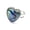 #6, variant on Abalone Shell Love Heart Ring Opening Ring Crystal Stone Quartz Round Oval Reiki