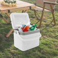 thumbnail image 3 of Portable Small Insulated Cooler with Handle, 2.25Gal Lightweight Compact Cooler Box for Picnics Camping Beach, Outdoor Enthusiasts Cooler Bag, Leakproof Design, 3 of 9