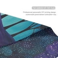 thumbnail image 3 of Yayeee Garden Flag 12" x 18" Double Sided Outdoor Yard Lawn Holiday Decorations, Purple Moonlight Forest, 3 of 6
