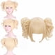 thumbnail image 1 of Peluca de Pelo Sintético con Flequillo y Cola de Caballo Dorada onlyliua para Mujeres y niñas, 1 of 7