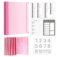 thumbnail image 3 of Document Organizer Binder Large Capacity Binder Organizer Folder for Important Documents Cute Binder with Labels Blue Thick 5cm, 3 of 8