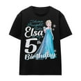 thumbnail image 1 of Frozen  Adult Bright Like Elsa 5th Birthday T-Shirt, 1 of 6