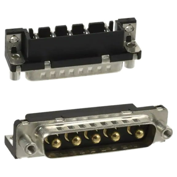 D5W5P36A6GV08LF D-Sub Mixed Contact Connectors 5W5 PIN RA SOLDER 30A SHELL SIZE B, RoHS