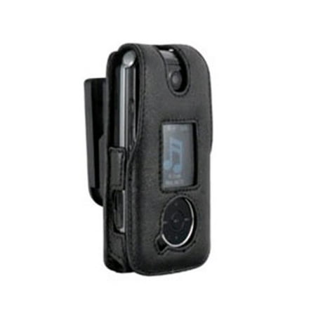 Lambskin Pad - Infinity Padded Lambskin Case w/ Ratcheting Swivel Belt Clip for LG LX570 (Black)