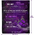 thumbnail image 3 of to My Mom Blanket, Birthday Gifts for Mom, Meaningful Gifts for Mom from Daughter, Unique Mom Gift Ultra-Soft Flannel Fleece Butterfly Throw Blankets for Birthday Mother''s Day, Christmas 60x50 Inch, 3 of 6