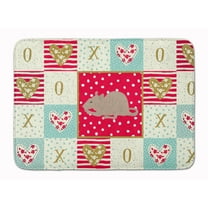 Carolines Treasures CK5460RUG 19 x 27 in. Fuzz Rat Love Machine Washable Memory Foam Mat