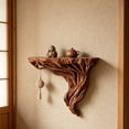 thumbnail image 5 of uhnmki Root Floating Wall Shelf Hand Carved Driftwood Style Wall Mounted Shelf Decorative Wooden Display Shelf For Home, 5 of 7