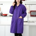 thumbnail image 2 of jtjvou Womens Long Raincoat with Pockets Waterproof Oversized Hooded Rain Trench Coats Lightweight WindbreakerPurple XXL, 2 of 4