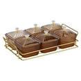 thumbnail image 2 of DOLITY Candy and Nut Serving Container Appetizer Tray Fruit Snacks Serving Platter Food 6 Bowls Aureate, 2 of 9