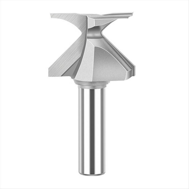 R18/R30 Broca Enrutadora para Carpintería con Vástago de 1/2 Pulgada Brocas Enrutadoras de Doble Flauta Fresa para Herramientas Manuales de Madera A