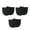 Black, variant on Lerpwige 3Pair Wear Resistant Shoe Repair Soles Nonslip Patches Replacement Enduring