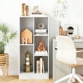 thumbnail image 4 of Gymax 5-Cube Bookshelf 41'' Floor Bookcase w/ 2 Anti-Tipping Kits Freestanding Storage White, 4 of 10