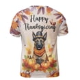 thumbnail image 2 of Happy Thanksgiving Belgian Malinois Welcome Thankful Fall Autumn Pumpkin All Over Print 3D Shirt Unisex Merch Sheepdog Dog Lover Gifts - 02021, 2 of 6