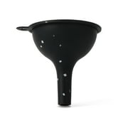 Thyme & Table Mini Silicone Funnel, Black with Cream Dots