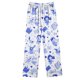 thumbnail image 4 of Puntoco Conjunto de pijama cómodo para mujer, conjunto de pijama informal holgado a la moda con pantalones largos estampados y manga larga con cuello vuelto, 4 of 4
