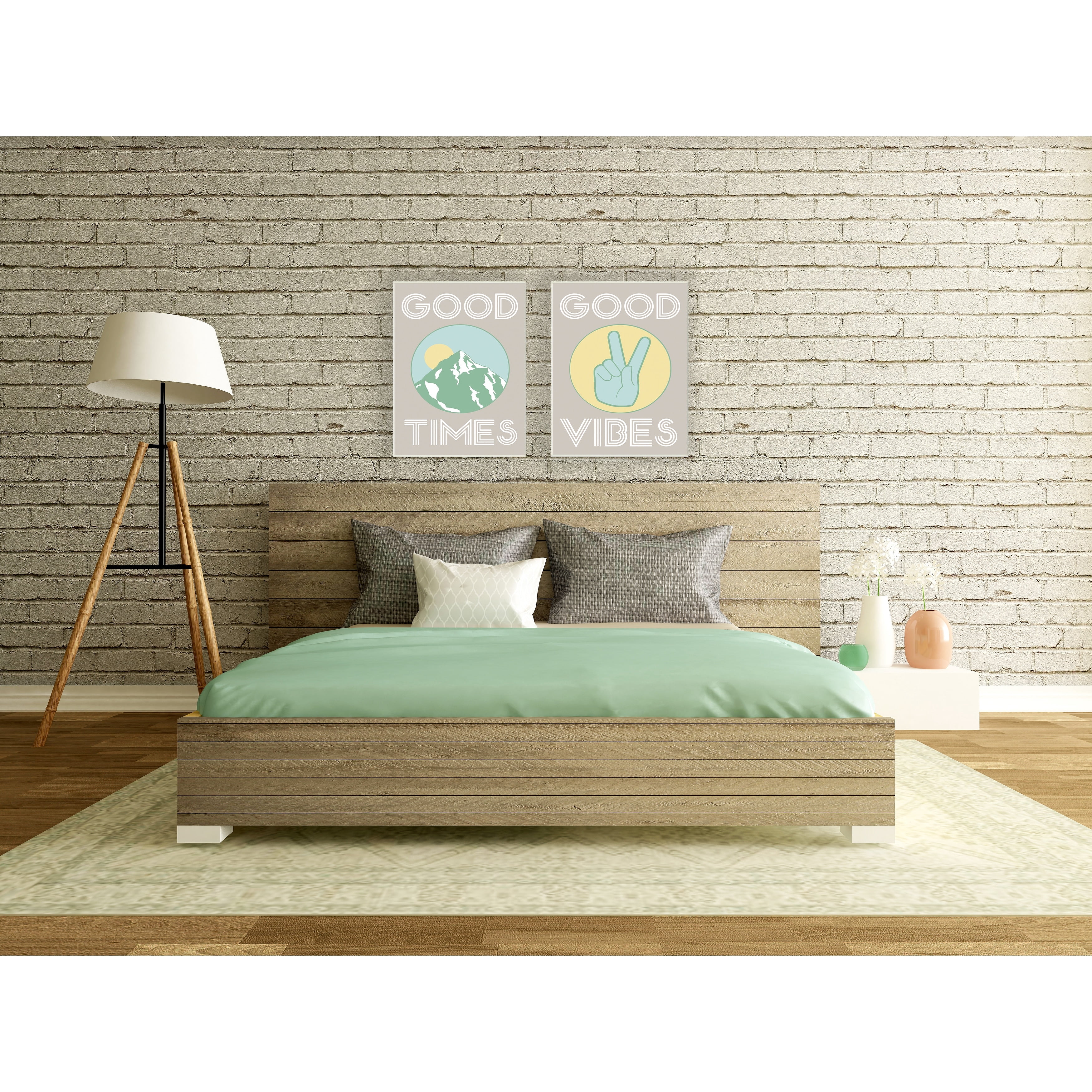 The Stupell Home Decor Collection Good Times Mountain Green Wall Art