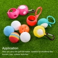 thumbnail image 5 of Uxcell Silicone Protect Sleeve Waist Keyring Golf Ball Holder Yellow 2Pcs, 5 of 5