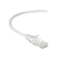 thumbnail image 1 of Black Box Slim-Net - Patch cable - RJ-45 (M) to RJ-45 (M) - 2 ft - UTP - CAT 6 - booted, molded, stranded - white, 1 of 3