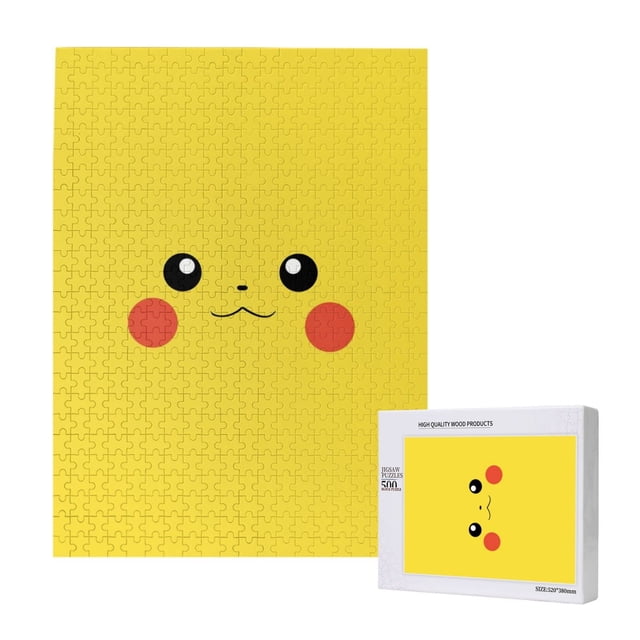 Rompecabezas de madera de Pikachu: adecuado para niños y adultos, rompecabezas para niños y niñas, juguetes de juegos de entretenimiento con rompecabezas, talla única