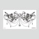 thumbnail image 1 of Pegatina de tatuaje de flor simple para clavícula, pecho, cicatriz europea y americana que cubre el brazo, 1 of 3
