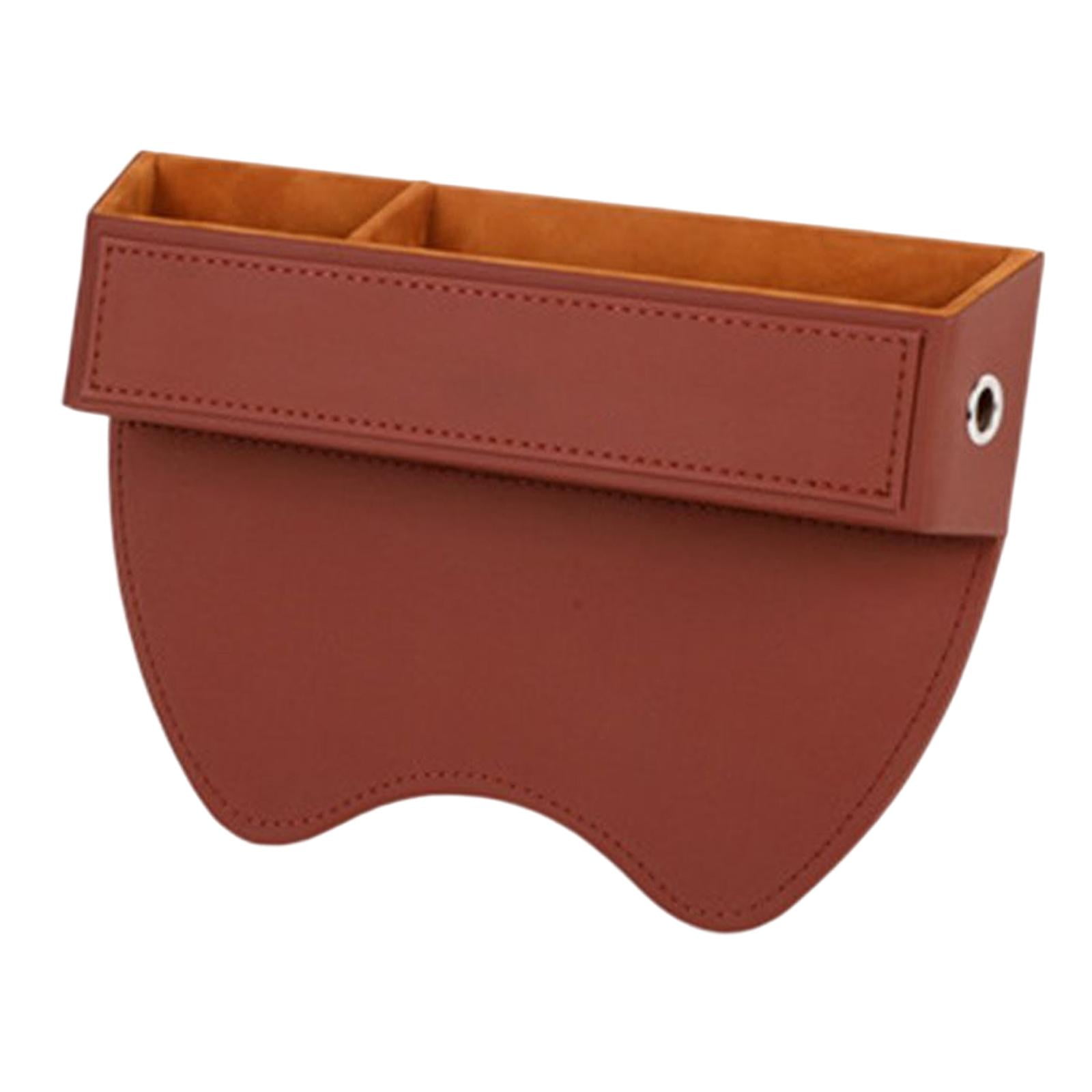 Nishiyuenyi Vehicle Seat Organizer Reserved Charging Hole Interior Accessories Brown Driver Brown Driver Side