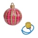 thumbnail image 5 of Gran bola inflable navideña de PVC de 20 pulgadas para exteriores, decoración navideña divertida Cuadrícula roja, 5 of 9