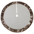 thumbnail image 1 of Design Imports CAMZ10922 Cream Velvet with Champagne Sequin Border Holiday Tree Skirt, 1 of 4