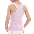 thumbnail image 5 of YUGYXL 1-13Years Girls Boys Camisole Tank Tops Cotton Tagless Cami Sleeveless Spaghetti Undershirts for Gymnastics Dancewear Brithday Gift for Toddler Pink,4 Years, 5 of 5