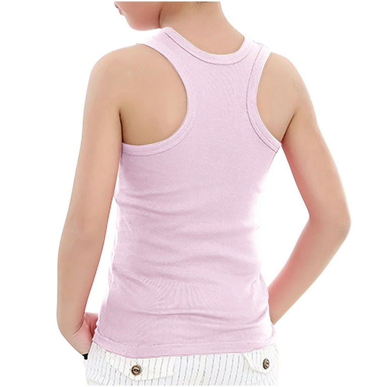 TMOYZQ Girls Athletic Tank Tops Quick Dry Performance Top UPF 50+