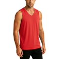 thumbnail image 4 of Ohufall Solid Color Tank Tops for Men Imitation German Velvet Wool Silk Top V Neck Seamless Thick Warm Undershirt, 4 of 5