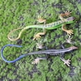 thumbnail image 2 of Lagarto artificial, indecolorable, vívido, colorido, reptil, lagartos, juguete, suministros para fiestas, azul, 2 of 5