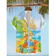 thumbnail image 4 of Son las 5 en punto en algún lugar Camisa hawaiana con estampado 3D de loro para hombre, camisa de playa de verano con botones y manga corta, ropa de vacaciones, 4 of 4