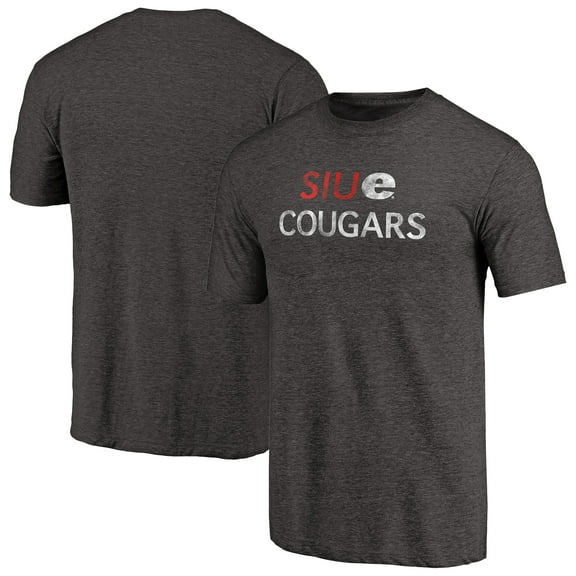 Men's Black Southern Illinois Edwardsville Cougars Classic Wordmark Tri-Blend T-Shirt