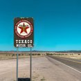 thumbnail image 4 of Placa Metal Vintage TEXACO Pintura Hierro Rectangular Al Óleo Arte La Pared 20x30cm, 4 of 9