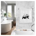 100 Cotton Towels White Black Bear Forest Animal Mountain Hand Towels