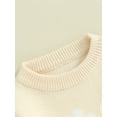 thumbnail image 6 of Bslissey Kids Baby Girls Knit Sweater 6M 12M 24M 3T 4T Long Sleeve Flower Pattern Pullovers Toddler Casual Jumpers Tops Infant Warm Knitwear Cute Daily Clothes, 6 of 9