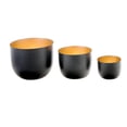 thumbnail image 1 of Christmas Black Metal Candle Holder Set Of 3, 1 of 3