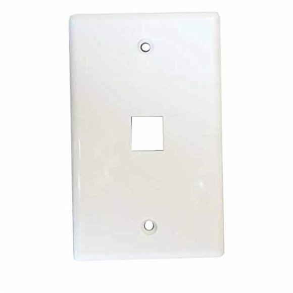 SF Cable Plaque Murale 1 Port pour Keystone - Beige