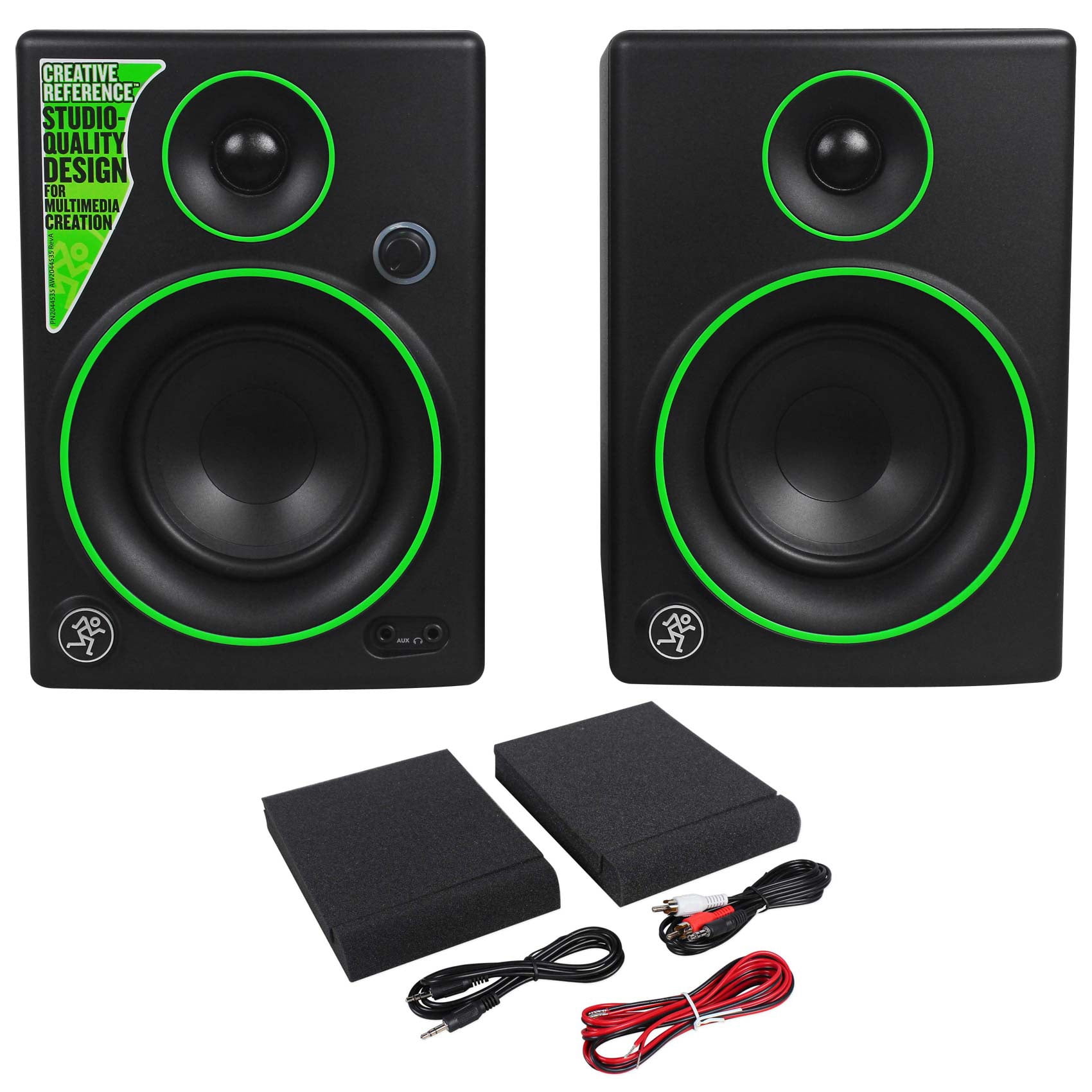Pair Mackie CR4 4" Gaming Twitch Streaming Computer Speakers Monitors
