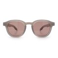 thumbnail image 5 of Normcore Hipster Fashion Beveled Round Horn Rim Plastic Sunglasses Grey - Purple, 5 of 8