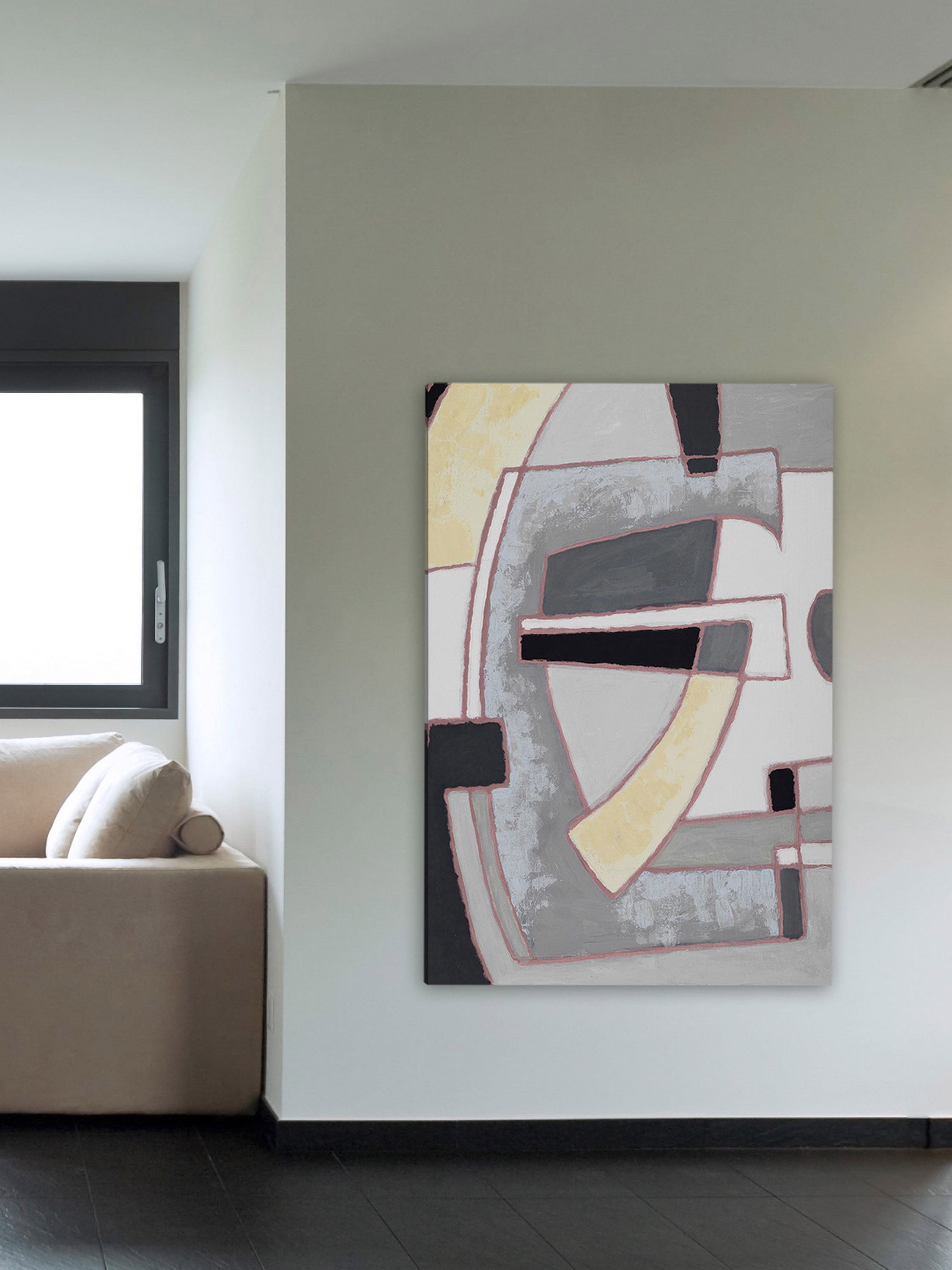 "Jigsaw" Painting Print on Wrapped Canvas