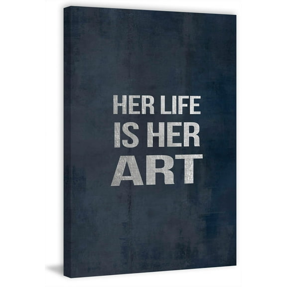 Her Art Painting Print on Wrapped Canvas