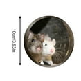 thumbnail image 4 of Matsuzay 5 Pieces Mouse Hole Wall Decal Self-adhesive Sticker Stairs Wallpaper Bedroom Corner Mice Decoration Kitchen Home Window Type6 NO6, 4 of 6