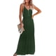 thumbnail image 1 of Vestido PRETTYGARDEN Maxi Verde sin Mangas con Tirantes Espagueti Talle M, 1 of 4