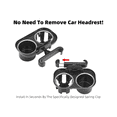 thumbnail image 4 of Car Double Cup Holder Car Beverage Holder Rear Pillow Snack Tray Universal Car Supplies, 4 of 7