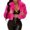 Hot Pink, variant on Coats Lightweight for Women Turn-Down Loose Fall Outfit